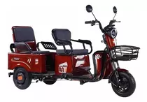 Triciclo Elétrico De Carga Para 2 Pessoas 800w Com Bagageir