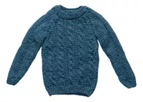 Buzo/sweater Para Niño/bebé Tejido A 2 Agujas De 0a3años 