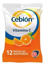 Suplemento Vitaminico Cebion Vitamina C X 12 Tabletas Sabor Naranja