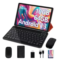 Tablet Goodtel Android 13 G2 10.1 64gb Roja 10 64gb Ram Octa Core 5g Bluetooth 5.0 Con Funda Teclado Y Ratón