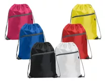 Pack De 6 Bolsos Mochilas De Diario Tipo Morral Con Cierre