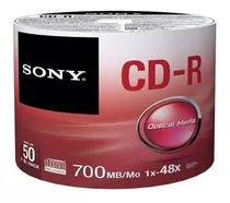 Disco Grabable Cd-r De 700mb Sony Cono X 50 Unid