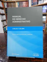 Balbin Manual De Derecho Administrativo. 3ra Edición Nuevo 