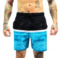 Bermuda Short Masculino Praia Verão Surf Com Elastano