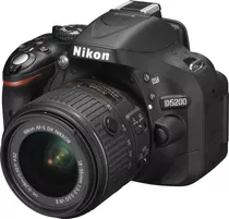  Nikon Kit D5200 + Lente 18-55mm Vr Kit Color  Negro 