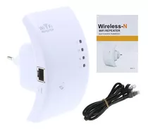 Repetidor De Sinal Wifi Wireless Expansor Roteador 300mbps Cor Branco 220v