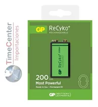 Batería Recargable De 9v Marca Gp Recyko 200mah