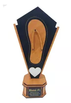 Trofeo Dia De La Madre Chancla 22x11cm Mdf Laser