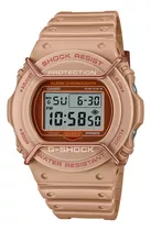 Reloj Casio G Shock Dw-5700pt 5d Caja 42.8mm - Impacto Color De La Malla Rosa Color Del Bisel Rosa Color Del Fondo Marrón