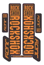  Adesivos Suspensão Bike Mtb Rock Shox Judy Laranja