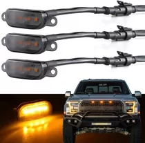 Kit 3 Luces Led Tipo Raptor Universal Parrilla Rejilla Ambar