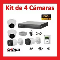 Kit De Vigilancia Dahua 4 Cámaras Hd 1080p Analógico