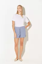 Short Básico De Gasa Azul Aero -koxis Mujer