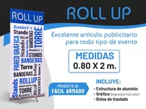 Roll Up, Banner De Aluminio 80x200 Cm. Incluye Tela
