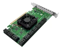 Placa Adaptador 20 Portas Sata 3 6gbps Pci-e X16