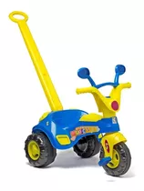 Triciclo Motoca Velotrol Blue Music Com Haste E Som