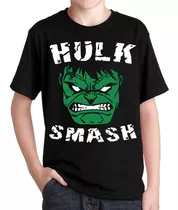 Remeras Hulk Smash Niños Comic Superheroe Bruce Banner