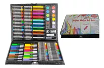 1 Set Arte Colores Crayones Plumones Acuarelas Estuche