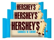 Chocolate Hersheys Cookies N Creme, 3 Barras 20g