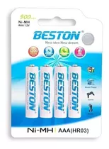 Batería Recargable Beston Aaa X 4 900mah Itech Shop*