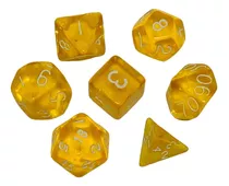 Jogo De Dados Para Rpg Kit 07 Peças (d4 D6 D8 D10 D12 D20)