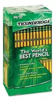 Dixon Ticonderoga Woodcase Pencil, Hb # 2, Amarillo Barril, 