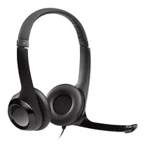 Fone Headset Logitech H390 Com Microfone Usb Pc Jogos Couro