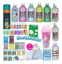 Grande Kit Super Slime! + Neve+ Unicórnio+ Pompom+