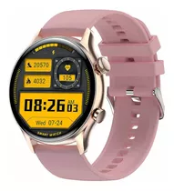 Colmi Smartwatch I30 Pink Silicone 1.36 Ip68 Android Ios Color De La Caja Blanco Color De La Malla Rosa Color Del Bisel Dorado
