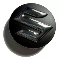 Tapa Emblema Compatible Con Aro Suzuki 54mm (juego 4 Unids)