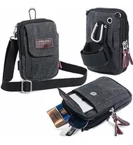 Bolsa De Telefono De Lona Para Hombre Pequeño Bolso 775mz