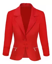 Blazer Elegante Dama Chaqueta Abrigo Bengalina / Impoluz