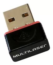 Adaptador Usb Wireless Nano 150mbps Multilaser Re035 - Preto