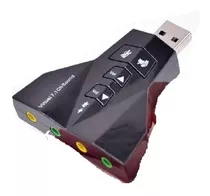 Placa De Som Audio Usb Externa 7.1 Adaptador 3d Pc Notebook