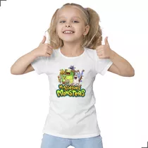 Camisa Infantil Jogo My Singing Monsters Turma Mostro Game