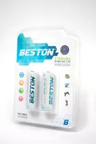 Batería Aa Blister Beston Recargable 2700 Mah 1.2 V X 2 Unid