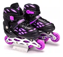 Patins Inline Roller Semi Profissional Base Alumínio Abec 7