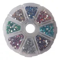 Kit 6400 Strass Ss12 3mm Joia De Unha Pedraria Maquiagem 48g