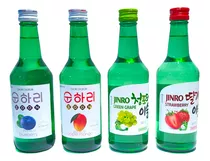 Soju Coreano Pack 4 Botellas 2 Marcas
