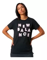 New Balance Remera Running Mujer Mc Relen Novelty Neg Ras