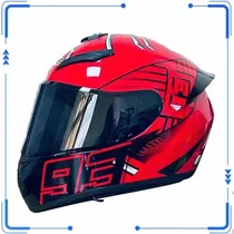 Casco Nuevo Color Rojo Red Ants Certificación Dot Y Ccc