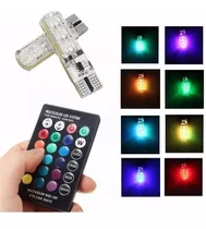 Ampolleta Led T10 Cola De Pescado Control Remoto Multicolor