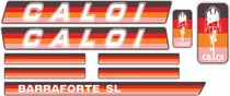 Adesivos Caloi Barra Forte Sl 1982 Vermelho