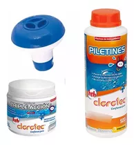 Set De Boya + Kit  Para Pequeñas Piscinas Clorotec