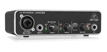 Interface Behringer Umc22 Usb 2x2 Interfaz Placa De Sonido