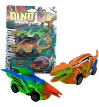 Auto X2 Dinosaurio Rex Friccion Coche Arrastre Triceratops Personaje Velociraptor Y Pterosauria