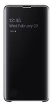 Samsung Case S-view Flip Cover Para Galaxy S10 Plus Negro