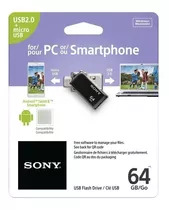 Usb Duo Sony Otg 64gb Smartphone Tablet Pc Andro Flashdrive