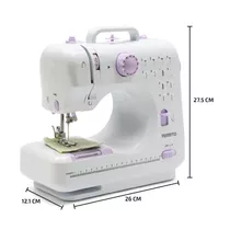 Mini Máquina De Coser  Recta Femmto Hlt12 Portable Blanca 220v