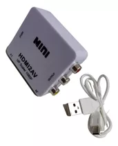 Mini Adaptador Conversor Hdmi Para Video Composto Rca 2av Nf